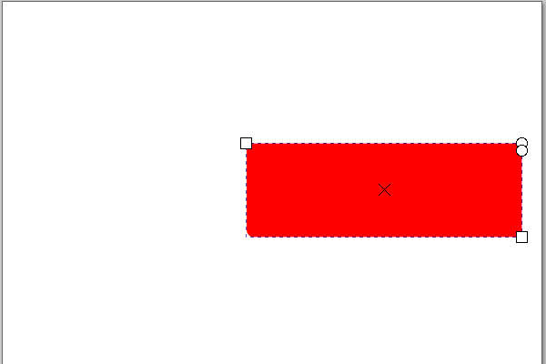 28. 矩形のフィルに赤色がセットされる