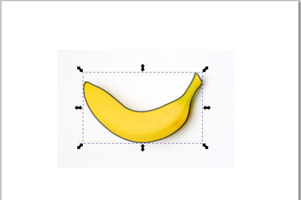 33. "バナナ" レイヤが半透明で表示される